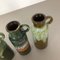 Vintage Pottery Fat Lava 401-20 Vases from Scheurich, Germany, 1970s, Set of 4 12