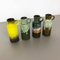 Vintage Pottery Fat Lava 401-20 Vases from Scheurich, Germany, 1970s, Set of 4 2