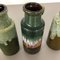 Vintage Pottery Fat Lava 401-20 Vases from Scheurich, Germany, 1970s, Set of 4 11