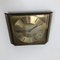 Vintage Hollywood Regency Brass Wall Clock, Germany 3