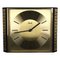 Horloge Murale Hollywood Regency Vintage en Laiton, Allemagne 1