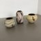 Ceramic Pottery Vases by Franz Schwaderlapp for Sawa Ceramic, Germany, 1960s, Set of 3 2