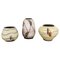 Keramikvasen aus Keramik von Franz Schwaderlapp für Sawa Ceramic, 1960er, 3er Set 1