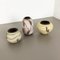 Jarrones de cerámica de Franz Schwaderlapp para Sawa Ceramic, Alemania, años 60. Juego de 3, Imagen 3