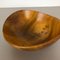 Large Vintage Shell Bowl in Solid Walnut Wood, Germany, 1970s 12