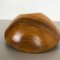 Large Vintage Shell Bowl in Solid Walnut Wood, Germany, 1970s 17