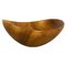 Large Vintage Shell Bowl in Solid Walnut Wood, Germany, 1970s 1