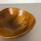 Large Vintage Shell Bowl in Solid Walnut Wood, Germany, 1970s 7