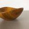 Large Vintage Shell Bowl in Solid Walnut Wood, Germany, 1970s 6