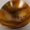 Large Vintage Shell Bowl in Solid Walnut Wood, Germany, 1970s, Image 19