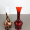 Vintage Pop Art Opalglas Vasen, Italien, 1970er, 2er Set 3