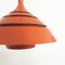 Orange Scandinavian Hanging Lamp by Hans-Agne Jakobsson, 1960s 5