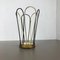 Metal Brass Modernist Bauhaus Umbrella Stand, Germany, 1950s 2