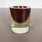 Multi-Color Murano Glass Sommerso Shell Ashtray, Italy, 1970s 3