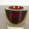 Multi-Color Murano Glass Sommerso Shell Ashtray, Italy, 1970s 7