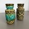 Vases en Poterie Op Art Multicolore de Bay Ceramics, Allemagne, 1960s, Set de 2 12