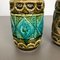 Vases en Poterie Op Art Multicolore de Bay Ceramics, Allemagne, 1960s, Set de 2 7