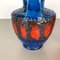 Vase en Poterie Fat Lava Op Art Multicolore de Bay Ceramics, Allemagne, Set de 2 8