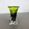 Vaso grande in cristallo soffiato a mano verde e marrone di Joska, Germania, anni '70, Immagine 3