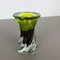 Vaso grande in cristallo soffiato a mano verde e marrone di Joska, Germania, anni '70, Immagine 4