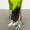 Large Green & Brown Hand Blown Crystal Glass Vase from Joska, Germany, 1970s 9
