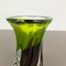 Large Green & Brown Hand Blown Crystal Glass Vase from Joska, Germany, 1970s 11