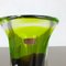 Large Green & Brown Hand Blown Crystal Glass Vase from Joska, Germany, 1970s 12