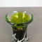 Large Green & Brown Hand Blown Crystal Glass Vase from Joska, Germany, 1970s 5