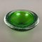 Green Bullicante Murano Glass Bowl or Ashtray, Italy, 1970s 7