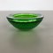 Green Bullicante Murano Glass Bowl or Ashtray, Italy, 1970s 6