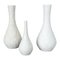 Op Art Biscuit Porcelain Vases from Edelstein Bavaria, Germany, 1970s, Set of 3 1