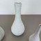 Op Art Biscuit Porcelain Vases from Edelstein Bavaria, Germany, 1970s, Set of 3 7