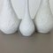 Op Art Biscuit Porcelain Vases from Edelstein Bavaria, Germany, 1970s, Set of 3, Image 16