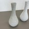 Op Art Biscuit Porcelain Vases from Edelstein Bavaria, Germany, 1970s, Set of 3 9