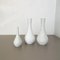 Op Art Biscuit Porcelain Vases from Edelstein Bavaria, Germany, 1970s, Set of 3, Image 2