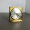 Hollywood Regency Brass Table Clock from Junghans, Germany, 1960s 8