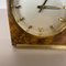 Hollywood Regency Brass & Walnut Table Clock from Kienzle, Germany, 1960s 4