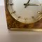 Horloge de Table Hollywood Regency en Laiton et Noyer de Kienzle, Allemagne, 1960s 4