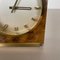 Hollywood Regency Brass & Walnut Table Clock from Kienzle, Germany, 1960s 5