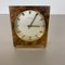 Hollywood Regency Brass & Walnut Table Clock from Kienzle, Germany, 1960s 2