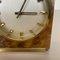 Horloge de Table Hollywood Regency en Laiton et Noyer de Kienzle, Allemagne, 1960s 8