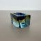 Cubic Sommerso Murano Glass Ashtray Attributed to Flavio Poli, Italy, 1970s 8