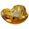 Honey Murano Glass Shell Bowl or Ashtray from Seguso, Italy, 1970s 1
