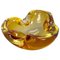 Honey Murano Glass Shell Bowl or Ashtray from Seguso, Italy, 1970s, Image 1