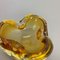 Honey Murano Glass Shell Bowl or Ashtray from Seguso, Italy, 1970s, Image 8