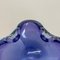 Heavy Blue Murano Glass Shell Bowl or Ashtray, Italy, 1970s 8