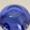 Cuenco o cenicero de cristal de Murano azul, años 70, Imagen 16