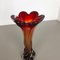 Large Multicolored Floral Sommerso Murano Glass Vase, Italy, 1960s 3