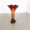 Large Multicolored Floral Sommerso Murano Glass Vase, Italy, 1960s 2