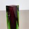 Large Sommerso Murano Glass Vase in 4 Colors by Flavio Poli, Italy, 1970s 6